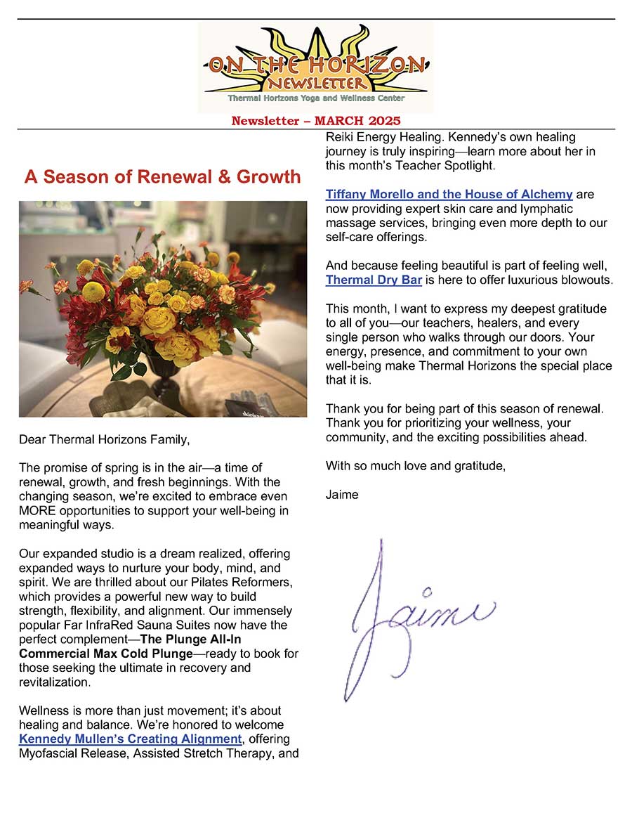 March 2025 newsletter