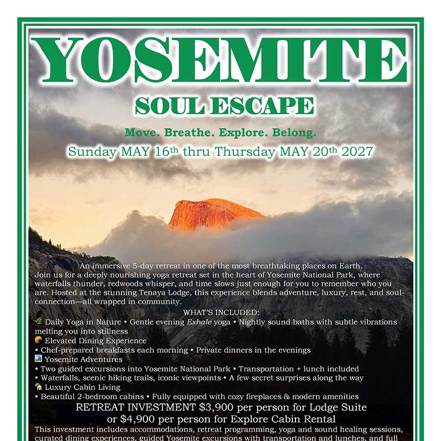 Deposit — Yosemite Yoga Retreat, May 16–20, 2027