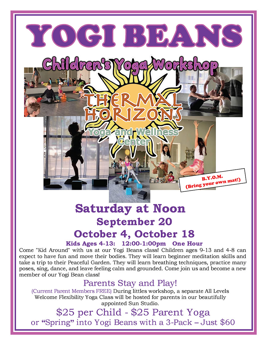 YOGI BEANS Childrens Yoga Workshop
